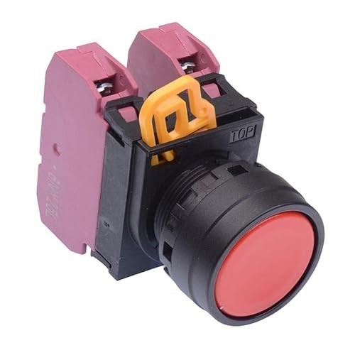 IDEC Red 22mm Maintained Push Button Switch 2NC IP65 YW1B-A1E02R