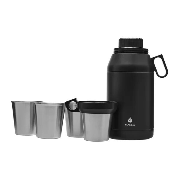 Manna 64oz Stack Jug with 4 Stainless Steel Cups – Insulated Tumbler Set