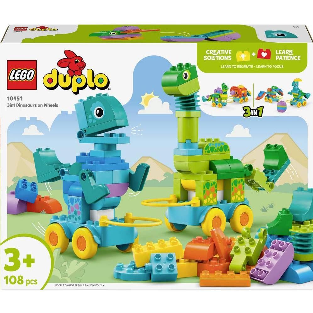 10451 LEGO® DUPLO® Dinos Auf Rädern 3-in-1-Set