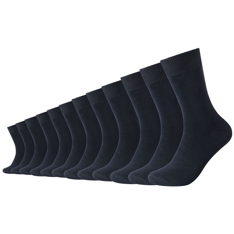 12er Pack Camano Comfort Baumwolle Crew Socken 5999 - Navy 35-38