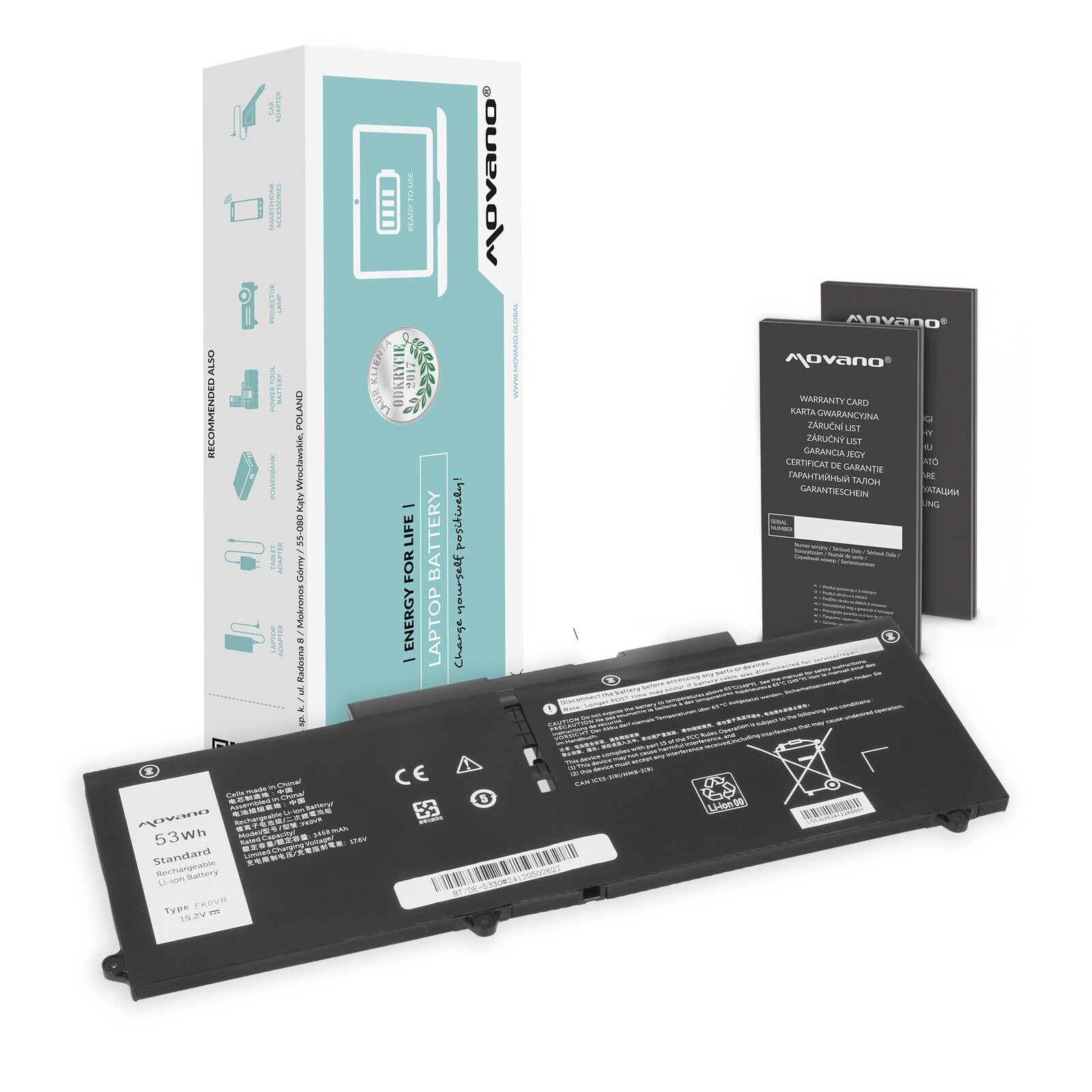 Bateria Do Dell Latitude 5330, 7330, Precision 15 3570