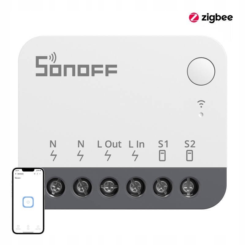 SONOFF ZBMINIR2 Extreme Zigbee Smart Switch Detach Relay External Switch Remote Control Via EWeLink Compatible with Zigbee Hubs
