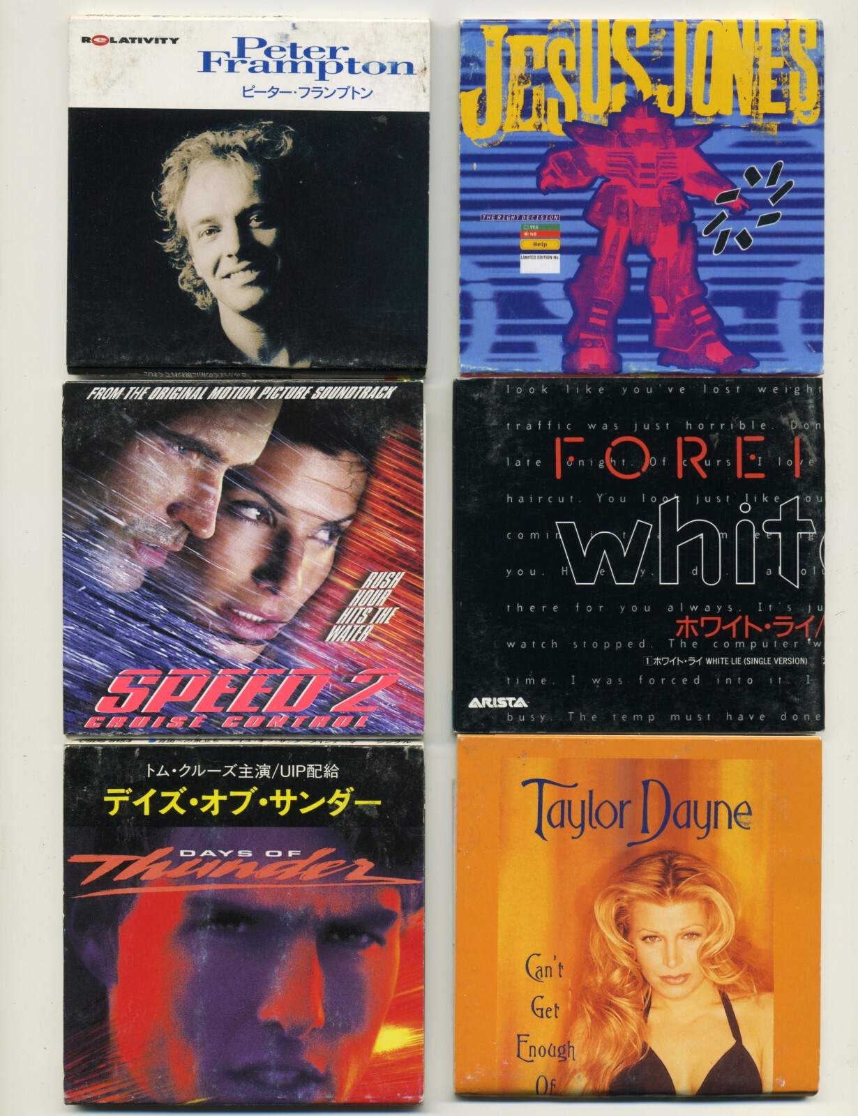 LOT of JAPAN 3 INCH CD SINGLE PETER FRAMPTON YOU FOREIGNER WHITE LIE JESUS JONES thumbnail