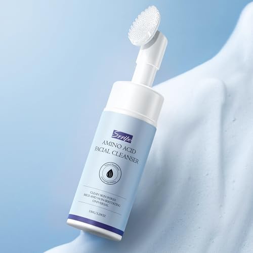 Gentle Foaming Face Wash, Deep Cleansing Facial Cleanser with Brush Moisturizing & Non-Irritating Face Cleanser for Sensitive Dry All Skin, PH Balanci thumbnail