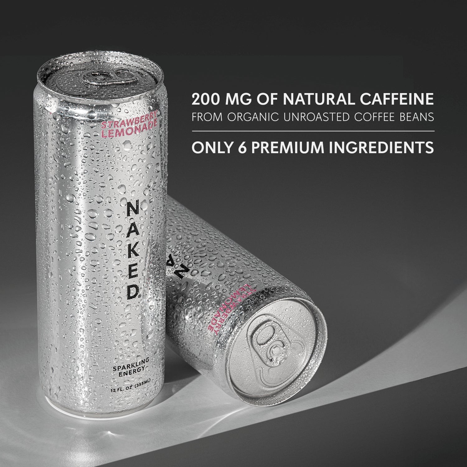 Strawberry Lemonade Naked Sparkling Energy | Clean Energy Drink - 12 Cans thumbnail