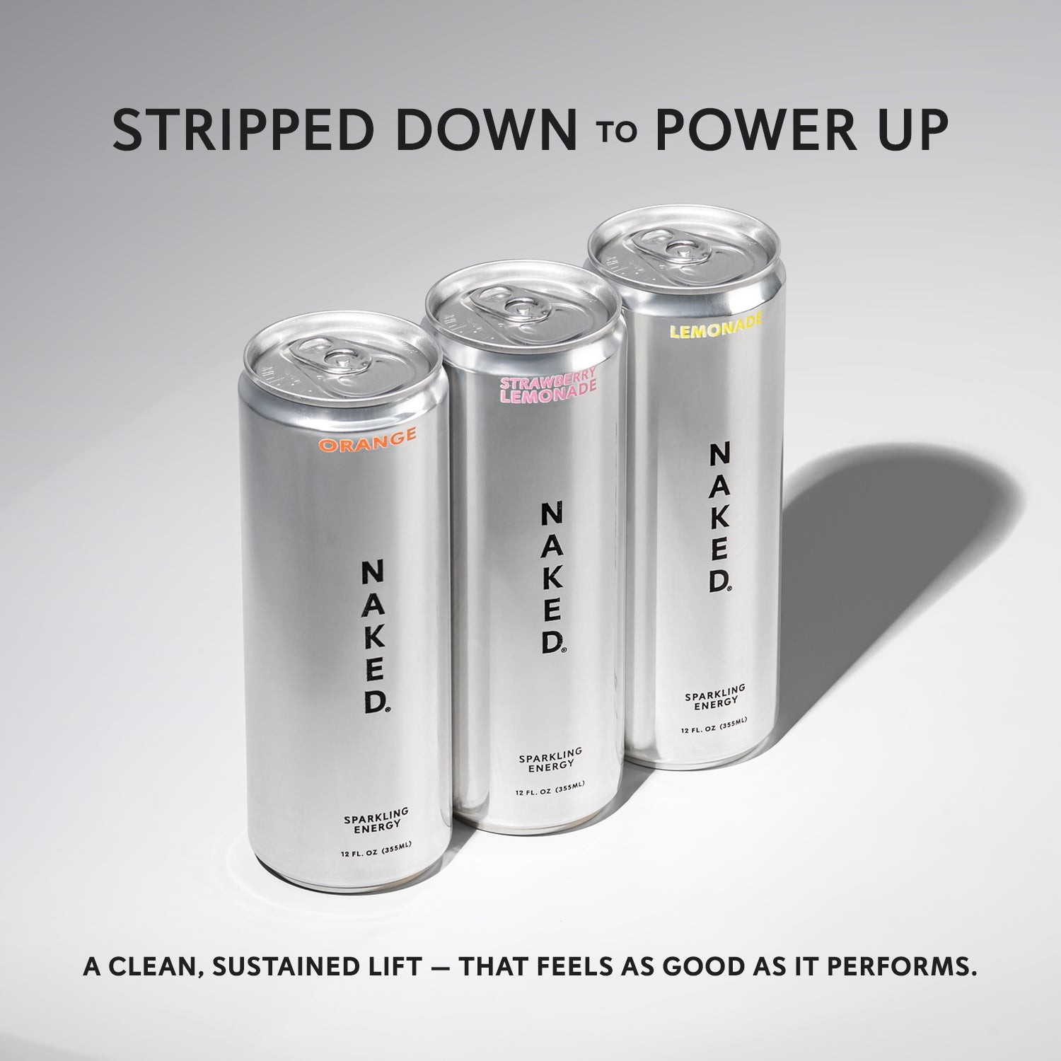 Strawberry Lemonade Naked Sparkling Energy | Clean Energy Drink - 12 Cans thumbnail