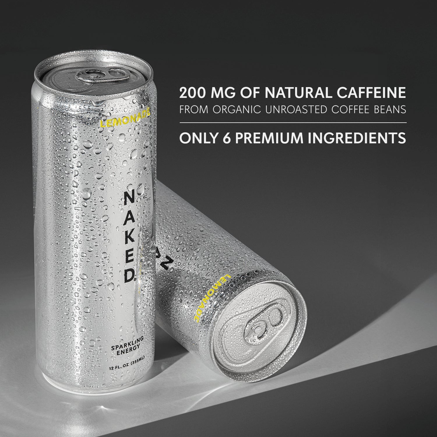 Lemonade Naked Sparkling Energy | Clean Energy Drink - 12 Cans thumbnail