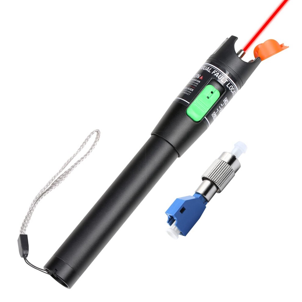 Visueller Fehlersucher, 30-MW-Glasfaserkabeltester Mit Stecker-auf-LC-Buchsen-Adapter, 30-KM-Rotmeter