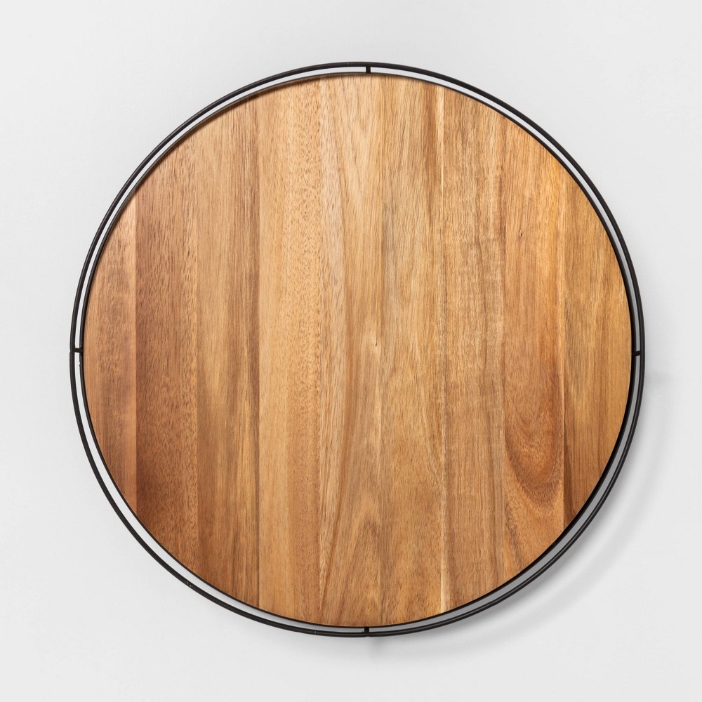 18" Lazy Susan - Hearth & Hand with Magnolia, Black Brown