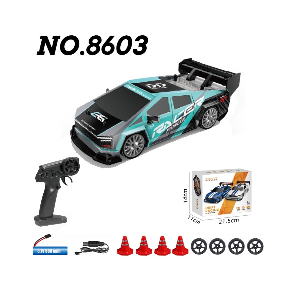 (8603 GrÃ¼n) RC Drift Racing AE86 1/24 4WD 30 Km/h Hochgeschwindigkeitslicht 2,4 G Ferngesteuertes Automodell