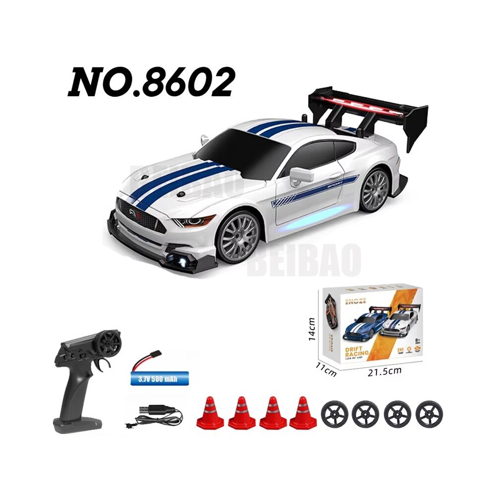 (8602 WeiÃ) RC Drift Racing AE86 1/24 4WD 30 Km/h Hochgeschwindigkeitslicht 2,4 G Ferngesteuertes Automodell