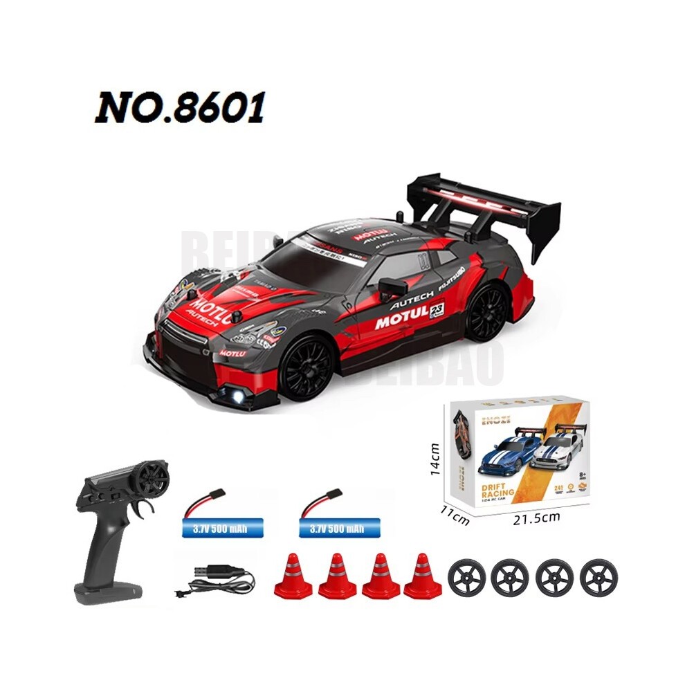 (8601 Red-2B) RC Drift Racing AE86 1/24 4WD 30 Km/h Hochgeschwindigkeitslicht 2,4 G Ferngesteuertes