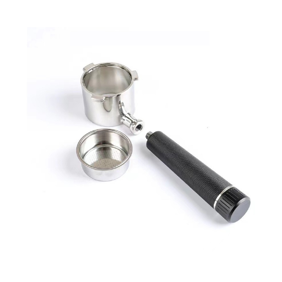 (Silber)51 Mm Bodenloser SiebtrÃ¤ger FÃ¼r Delonghi 9155/9255/9355/9335/9665 Edelstahl Naked Coffee thumbnail