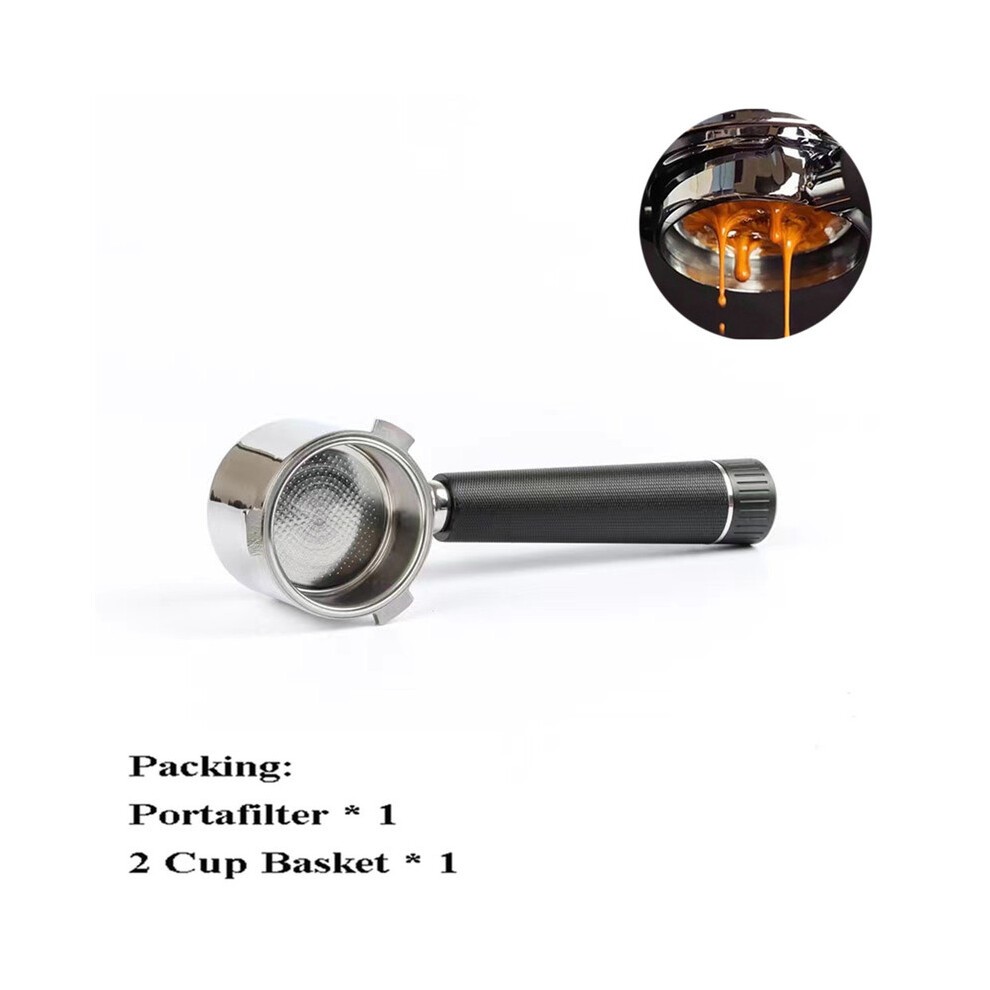 (schwarz)51mm Bodenloser SiebtrÃ¤ger FÃ¼r Delonghi 9155/9255/9355/9335/9665 Edelstahl Naked Coffee