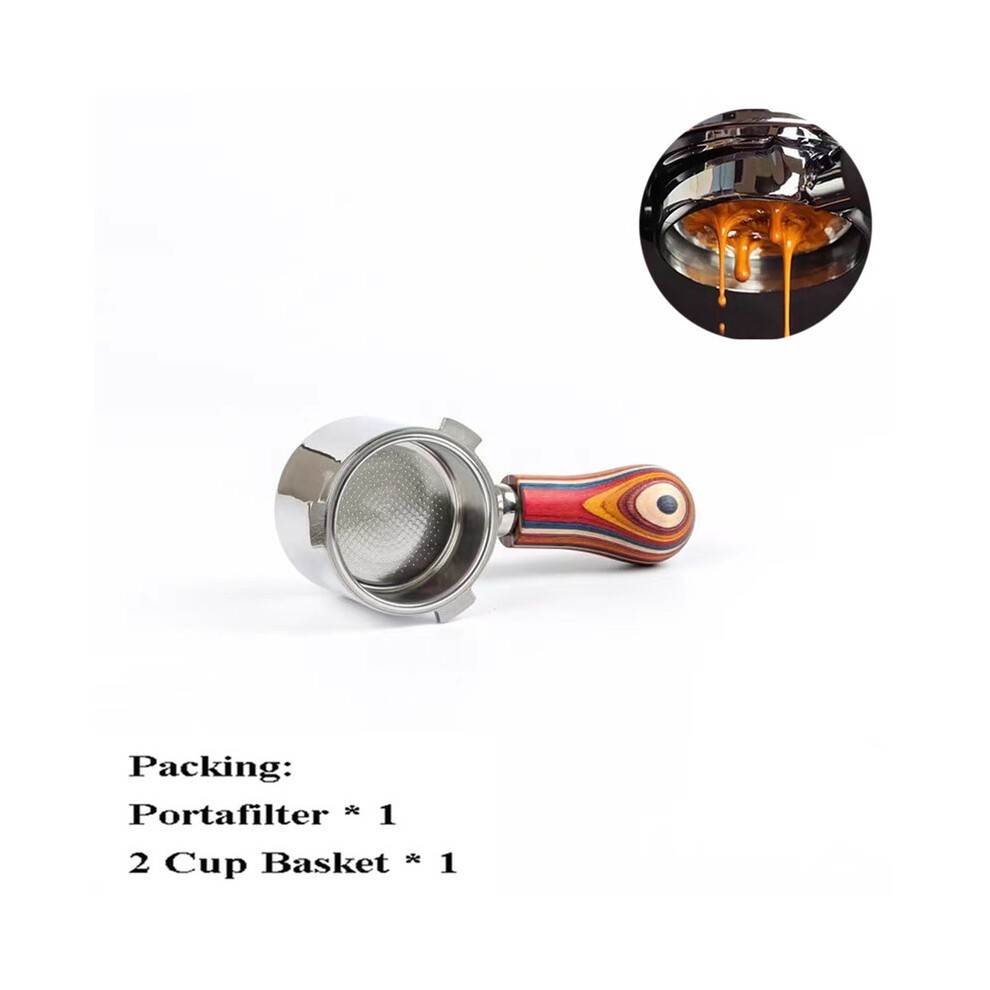 (SR-Farbe Holz) 51 Mm Bodenloser SiebtrÃ¤ger FÃ¼r Delonghi 9155/9255/9355/9335/9665 Edelstahl Nackt