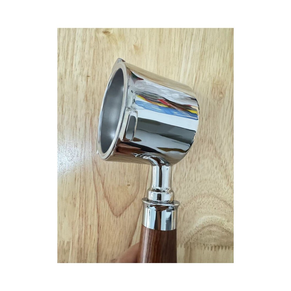 (SR-Farbe Holz) 51 Mm Bodenloser SiebtrÃ¤ger FÃ¼r Delonghi 9155/9255/9355/9335/9665 Edelstahl Nackt thumbnail