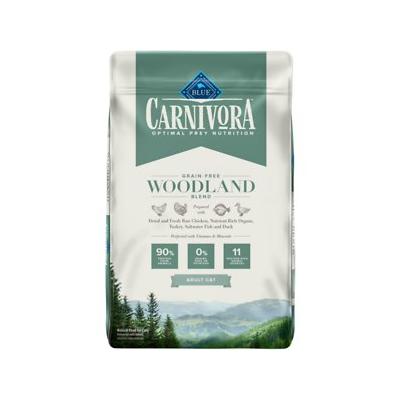 Blue Buffalo Blue Carnivora Woodland Blend Optimal Prey Nutrition High Protein, Grain Free Natural Adult Dry Cat Food, 10 Lbs.
