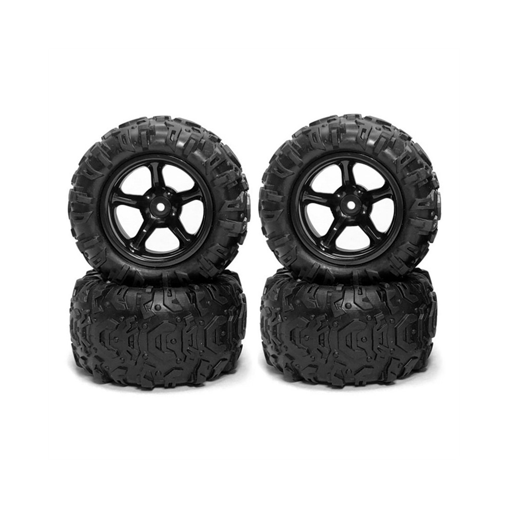 4Pcs Rubber Tire Wheel Tyre for 9300 9310 PXtoy 9302 9303 9304 1/18 RC Car Spare Parts Accessories thumbnail