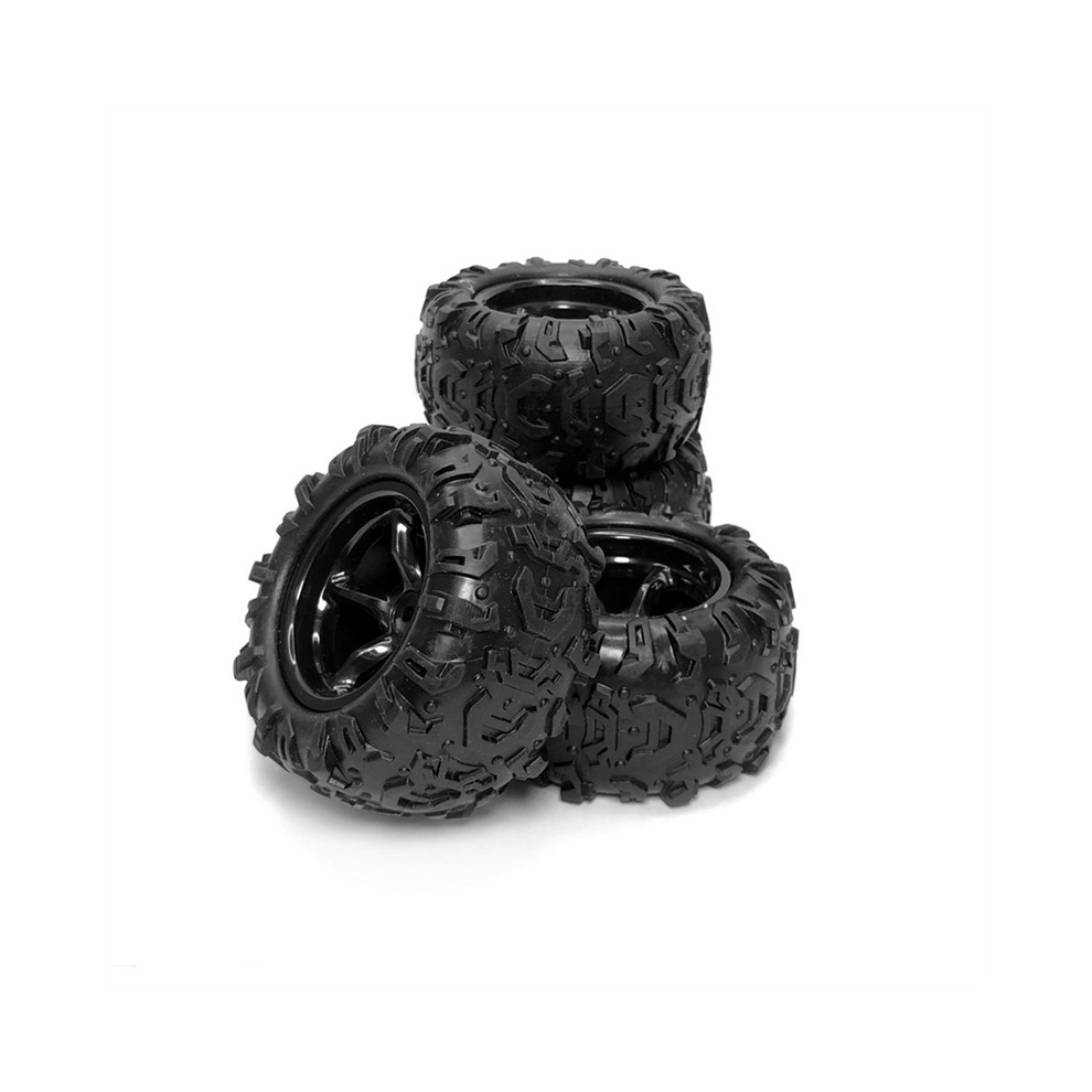4Pcs Rubber Tire Wheel Tyre for 9300 9310 PXtoy 9302 9303 9304 1/18 RC Car Spare Parts Accessories thumbnail