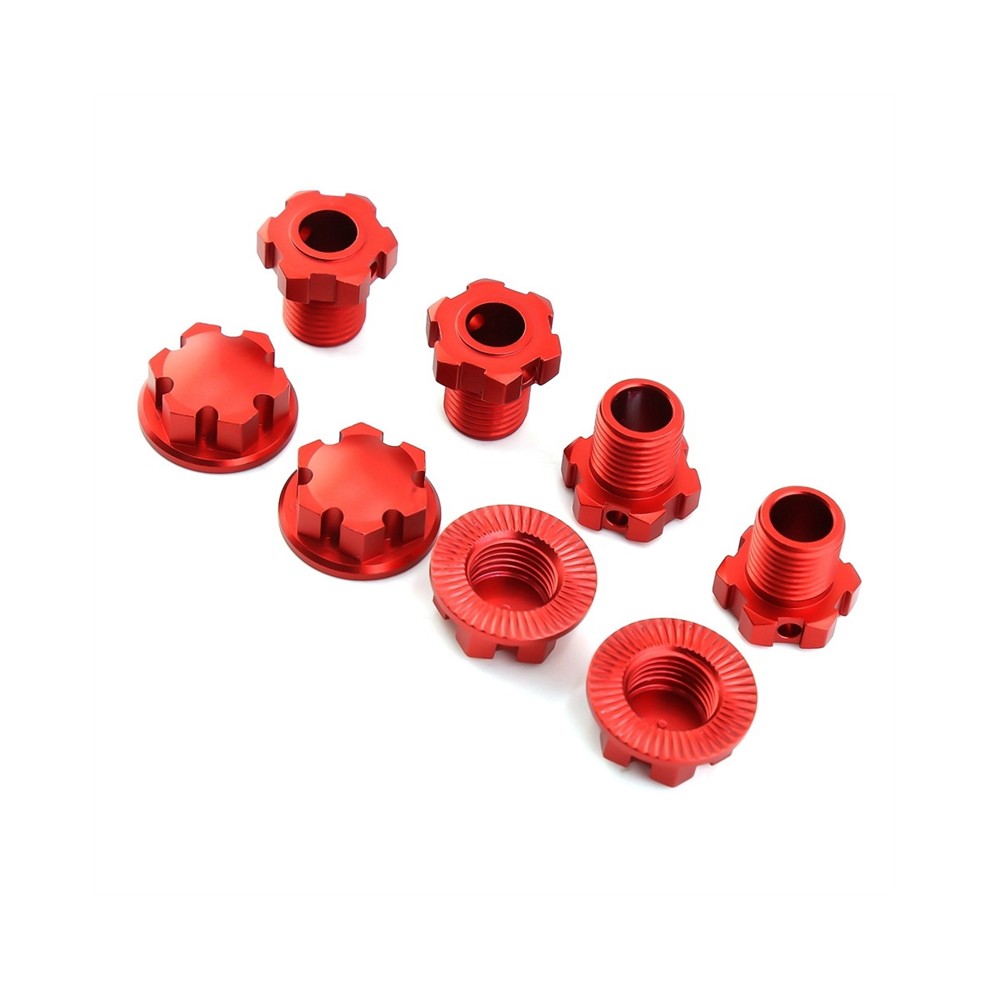 Metal 17Mm Splined Wheel Hex Hub Adapter 8654 for 1/10 E- 2.0 1/8 Sledge RC Car Upgrade Parts,Black thumbnail