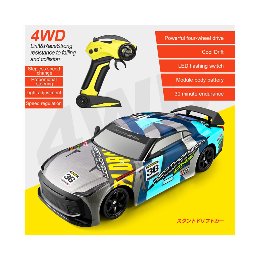 (Rennwagen) Neue RC-Fernbedienung Mit Allradantrieb, StoÃfestes Hochgeschwindigkeitsauto, 30 Km/h, Drift-Wettbewerbsrennen