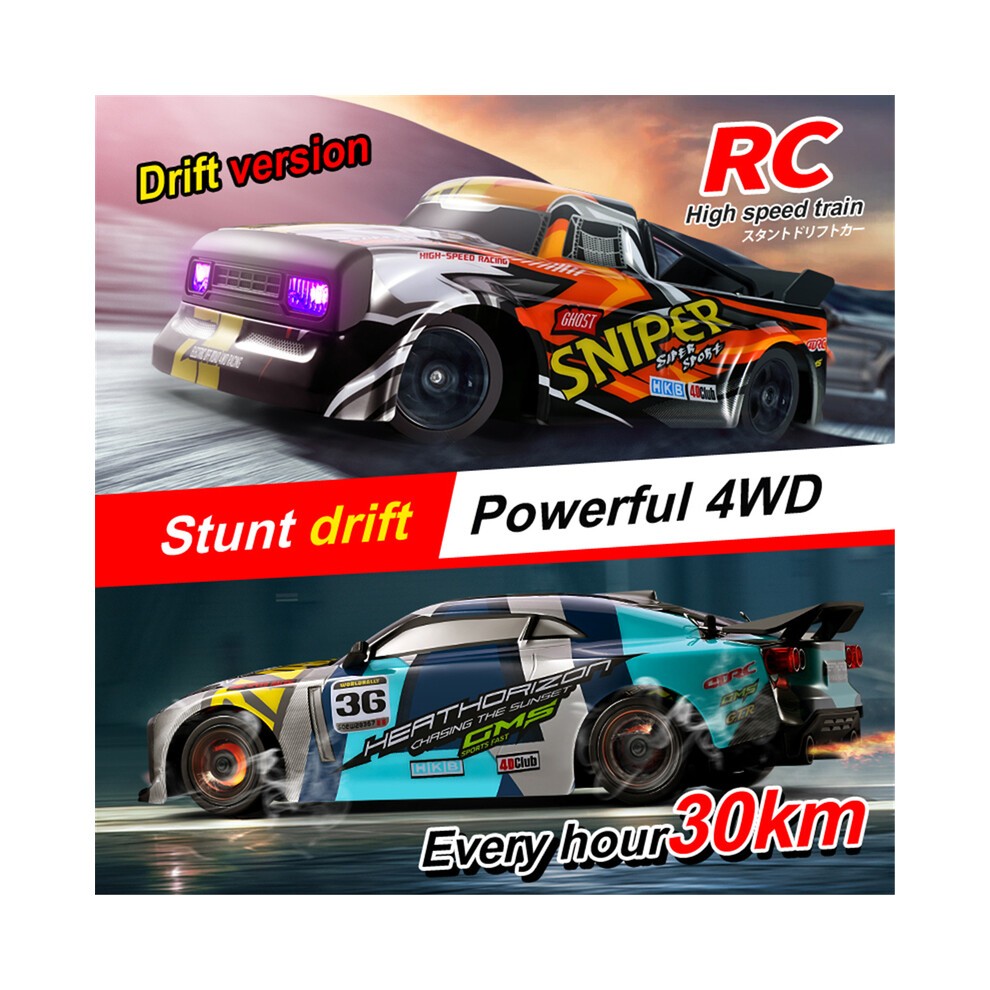 (Rennwagen) Neue RC-Fernbedienung Mit Allradantrieb, StoÃfestes Hochgeschwindigkeitsauto, 30 Km/h, Drift-Wettbewerbsrennen thumbnail