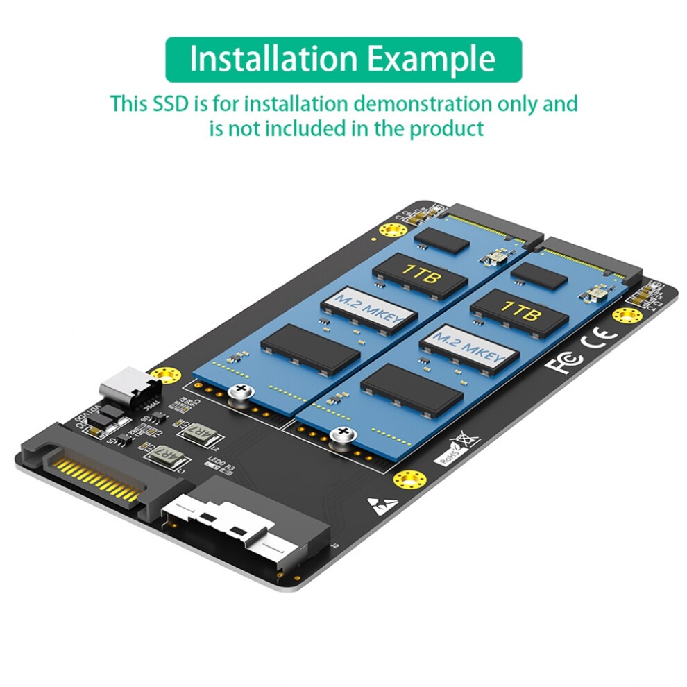 Dual 2X M.2 NVME SSD to SFF-8654 8X Adapter thumbnail