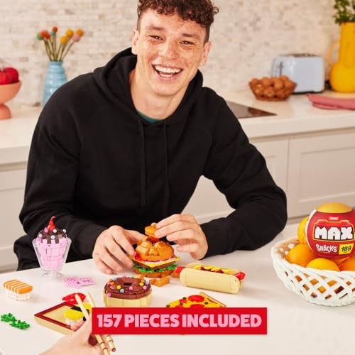 MAX Premium Snacks Building Bricks Collection (Ice Cream) by ZURU. Building Bricks for Teens  Adults and Collectors. Build  Collect and Display Your C thumbnail