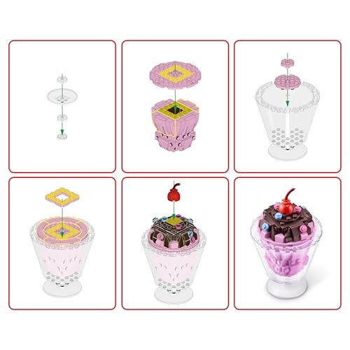 MAX Premium Snacks Building Bricks Collection (Ice Cream) by ZURU. Building Bricks for Teens  Adults and Collectors. Build  Collect and Display Your C thumbnail