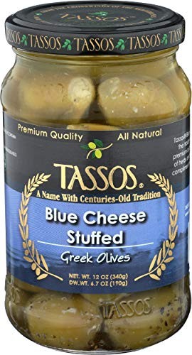 TASSOS Blue Cheese Stuffed Olives, 12 OZ