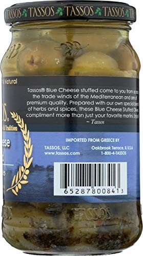 TASSOS Blue Cheese Stuffed Olives, 12 OZ thumbnail