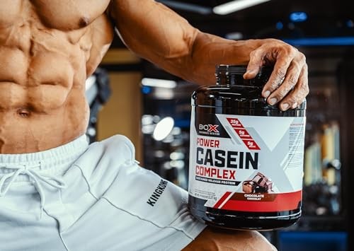 BioX Power Casein Complex | Ultra Sustained Slow Release Micellar Protein Complex | 26g Protein, 5g Glutamine, 5g BCAAs | Slow Digesting Whey Protein  thumbnail