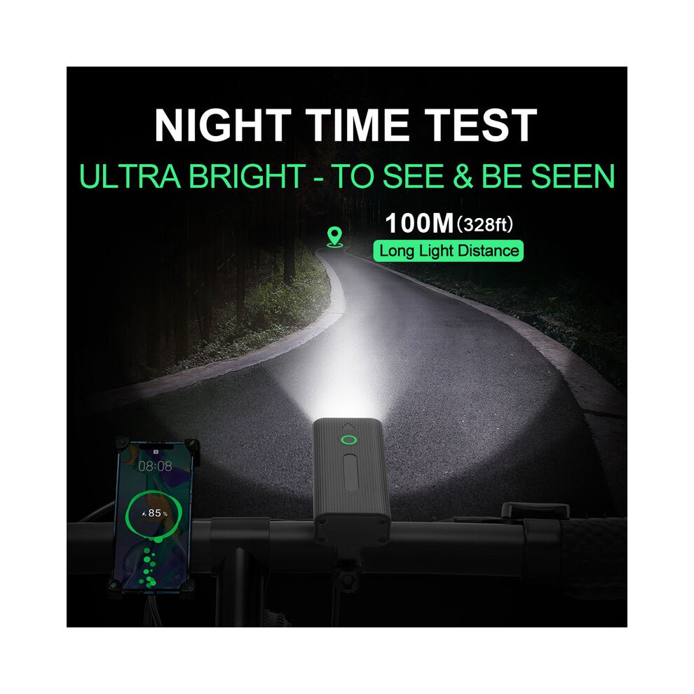 (1200mAh-3535) NP13 Fahrradlicht USB Wiederaufladbares LED-Fahrradlicht 450-800LM Scheinwerfer Mit RÃ¼cklicht MTB-Taschenlampe thumbnail