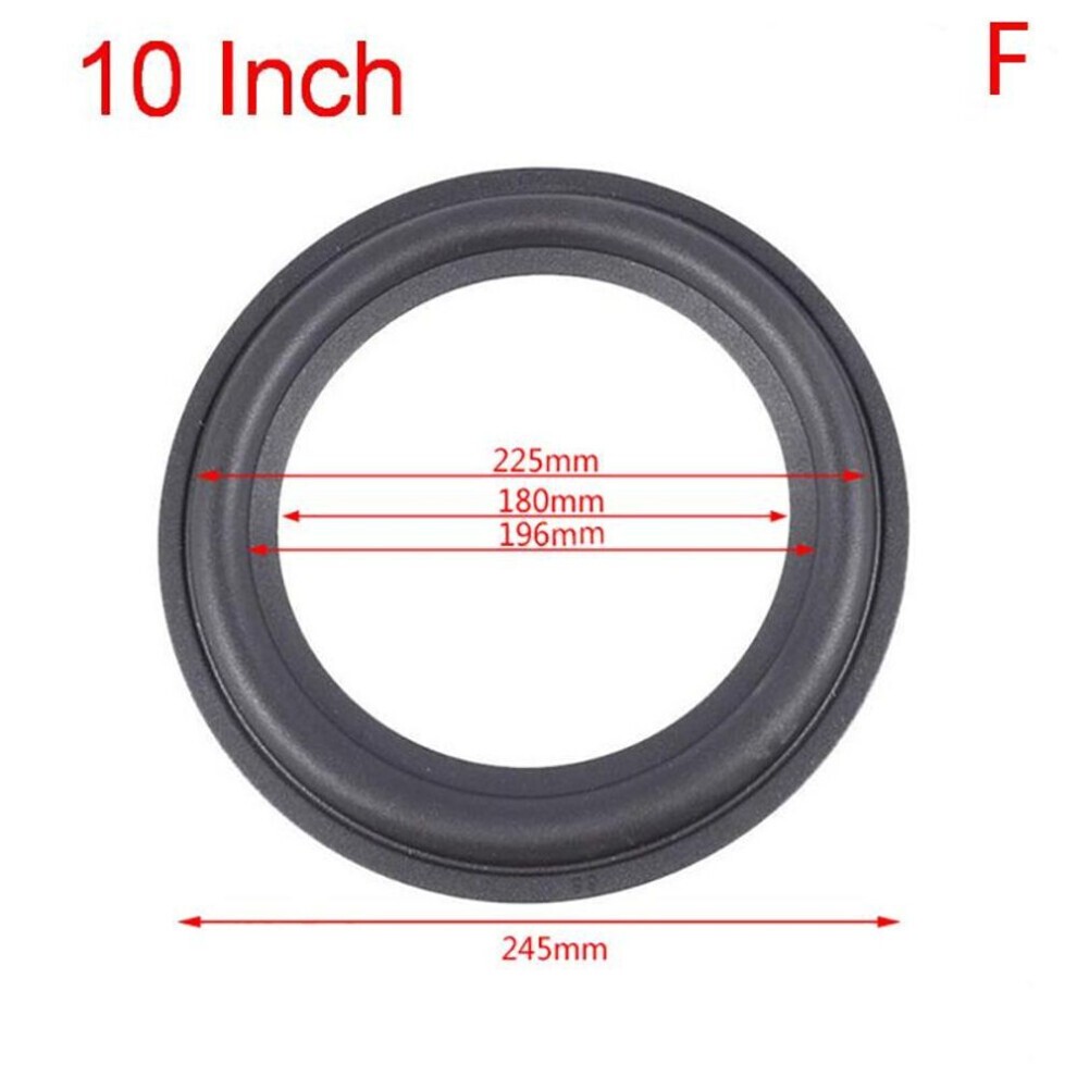 (10nich) 3-12 Zoll Lautsprecher Surround Gummi Woofer Edge Ring Schaumstoff Audio Reparatur