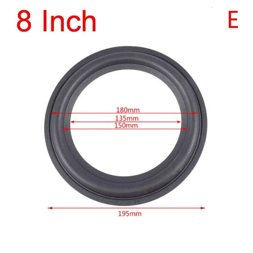 (10nich) 3-12 Zoll Lautsprecher Surround Gummi Woofer Edge Ring Schaumstoff Audio Reparatur thumbnail