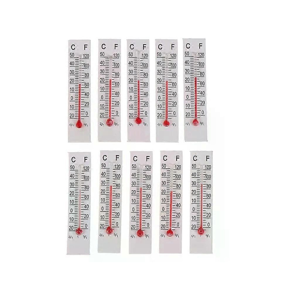 10 StÃ¼ck 5 Cm X 11 Cm Miniatur-Papier-Karton-Thermometer FÃ¼r Den Innenbereich â20â50 Grad Celsius