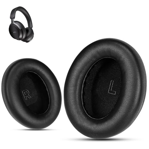 Krone Kalpasmos Replacement Earpads for Bose QuietComfort(QC) Ultra Wireless Headphones, Ear Pads Cushions with Softer Protein Leather, High-Density N