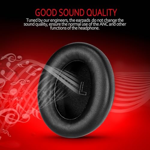 Krone Kalpasmos Replacement Earpads for Bose QuietComfort(QC) Ultra Wireless Headphones, Ear Pads Cushions with Softer Protein Leather, High-Density N thumbnail