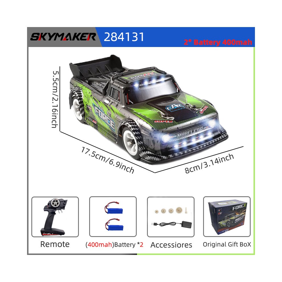 (WL284131 2B) WLtoys 284131 Rc-auto 1:28 4WD-aandrijving Off-road 2.4G 30 Km/u Hoge Snelheid Drift Afstandsbediening