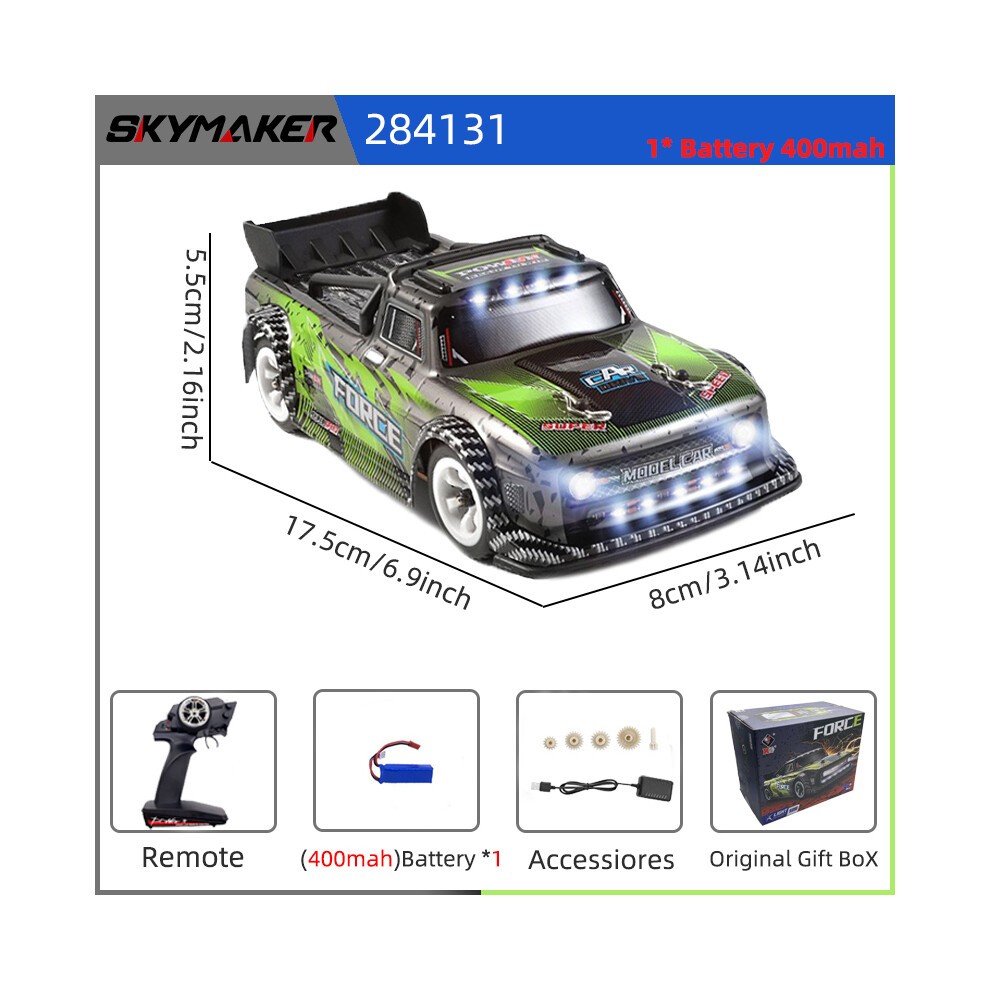 (284131 1B OB) WLtoys 284131 Rc-auto 1:28 4WD-aandrijving Off-road 2.4G 30 Km/u Hoge Snelheid Drift