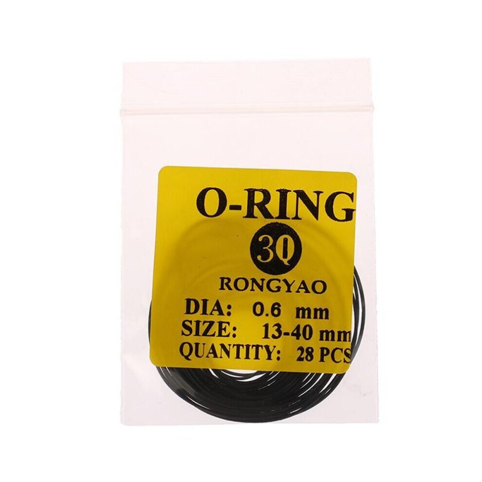 (0,6 Mm 13â40 Mm) 1 Packung 0,5/0,6/0,7/0,8 Mm Uhren-O-Ring, Wasserdichte Gummi-UhrenrÃ¼ckdeckeldichtungen