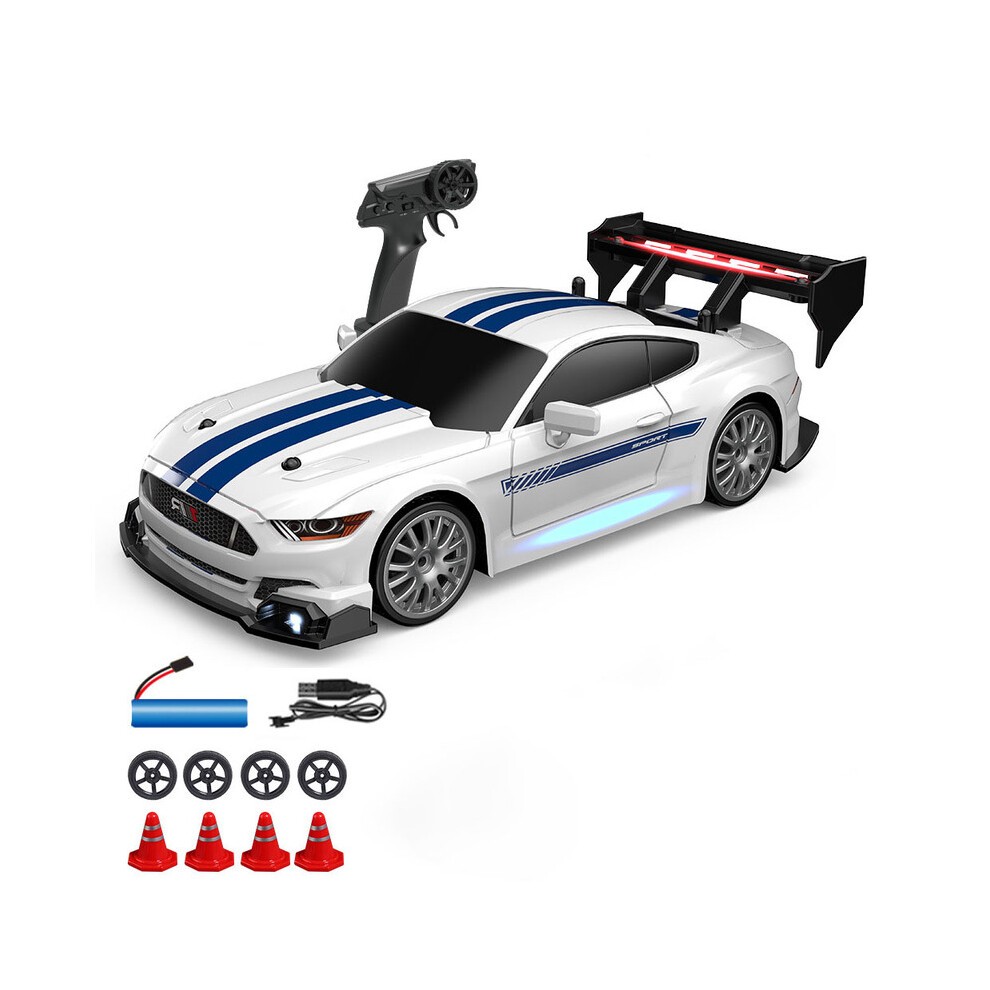 (Wit) 1:24 Rc Auto Kinderen Speelgoed 30 Km/u Afstandsbediening Racewagen Radiogestuurd Drift Voertuig