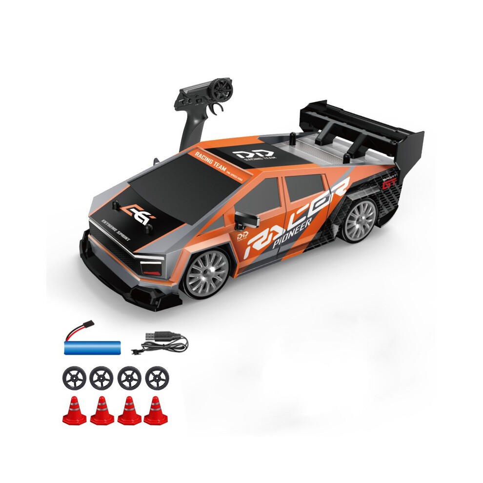 (Oranje) 1:24 Rc Auto Kinderspeelgoed 30 Km/u Afstandsbediening Racewagen Radiogestuurd Drift Voertuig