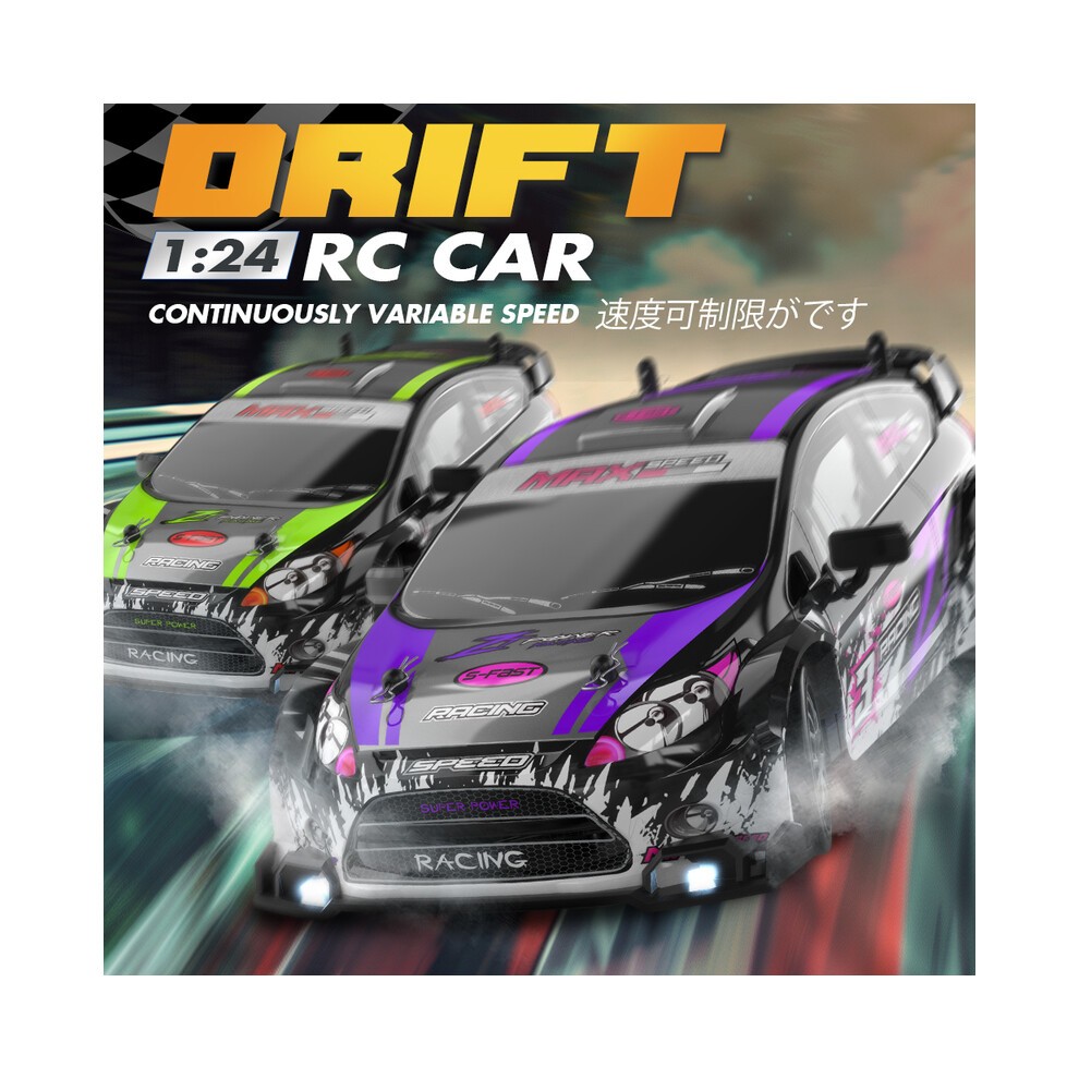 (8604 Wit) RC Drift Racing AE86 1/24 4WD 30 Km/u Hoge Snelheidslamp 2.4G Afstandsbediening Automodel thumbnail