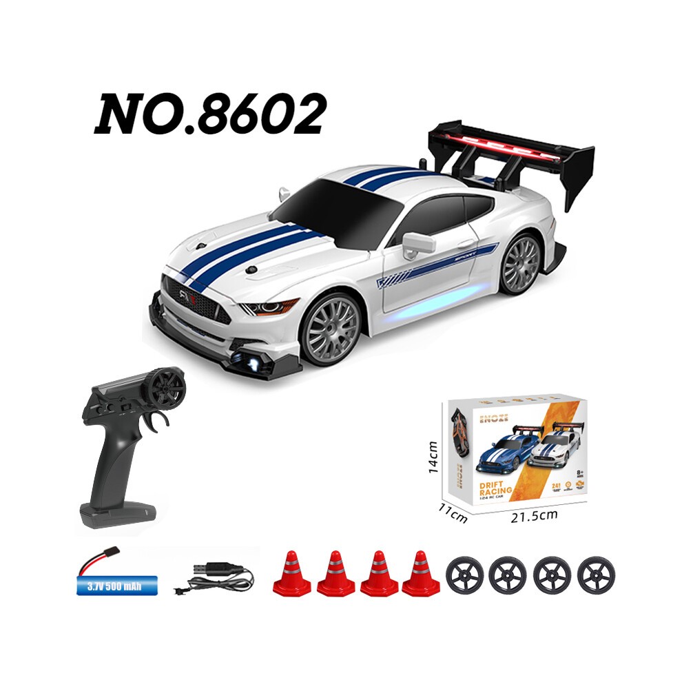 (8602 Wit) RC Drift Racing AE86 1/24 4WD 30 Km/u Hoge Snelheid Licht 2.4G Afstandsbediening Automodel