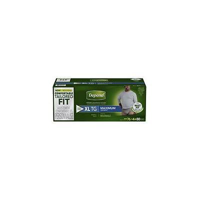 Depend Fit-Flex Underwear for Men 80 Ct - X-Large