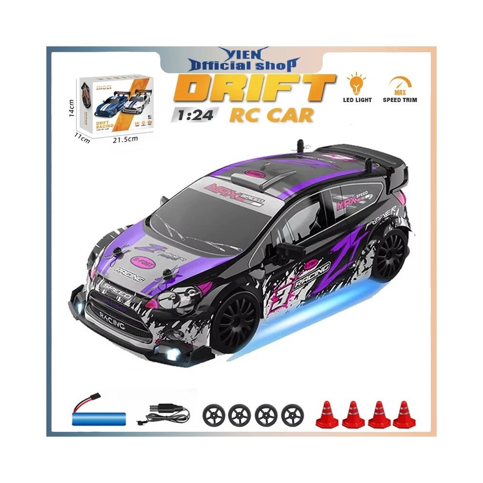 (8605 Groen) AE86 RC Drift Racewagen 1/24 4WD 30 Km/u Hoge Snelheid Met Licht 2.4G Afstandsbedieningsvoertuig thumbnail