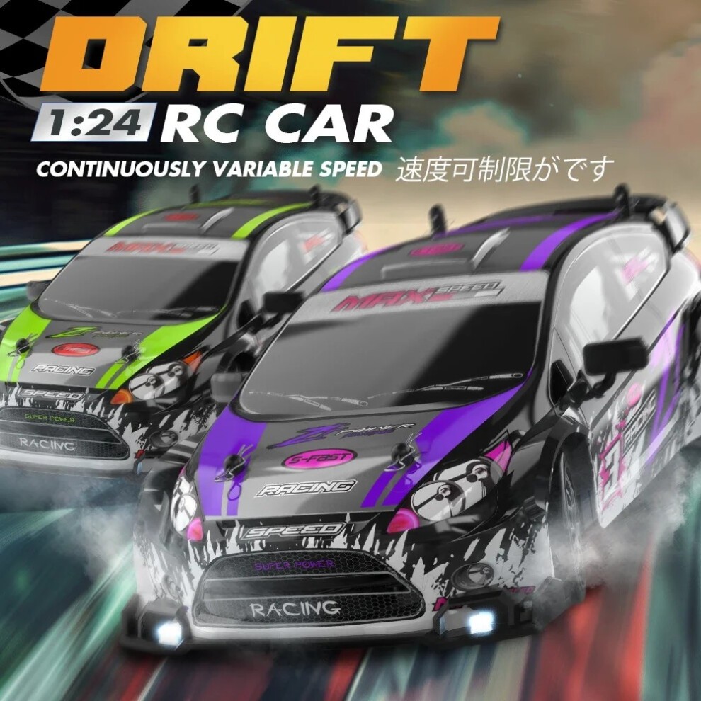 (8605 Groen) AE86 RC Drift Racewagen 1/24 4WD 30 Km/u Hoge Snelheid Met Licht 2.4G Afstandsbedieningsvoertuig thumbnail