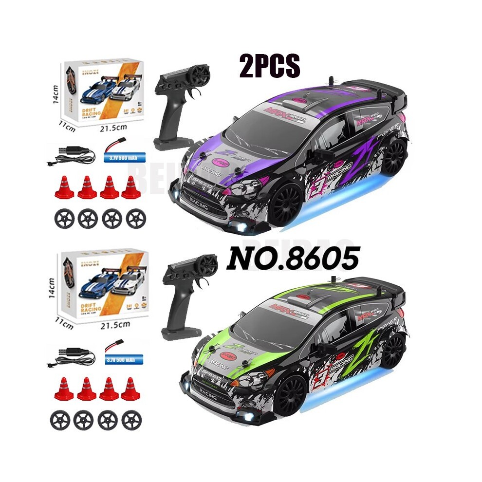(8605-2cps) RC Drift Racing AE86 1/24 4WD 30 Km / U Hoge Snelheid Licht 2.4G Radiogestuurd Automodel
