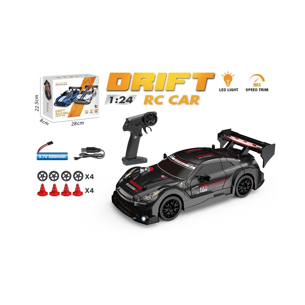 (8601 Zwart) AE86 RC Drift Racewagen 1/24 4WD 30 Km/u Hoge Snelheid Met Lichtgewicht 2.4G Afstandsbediening